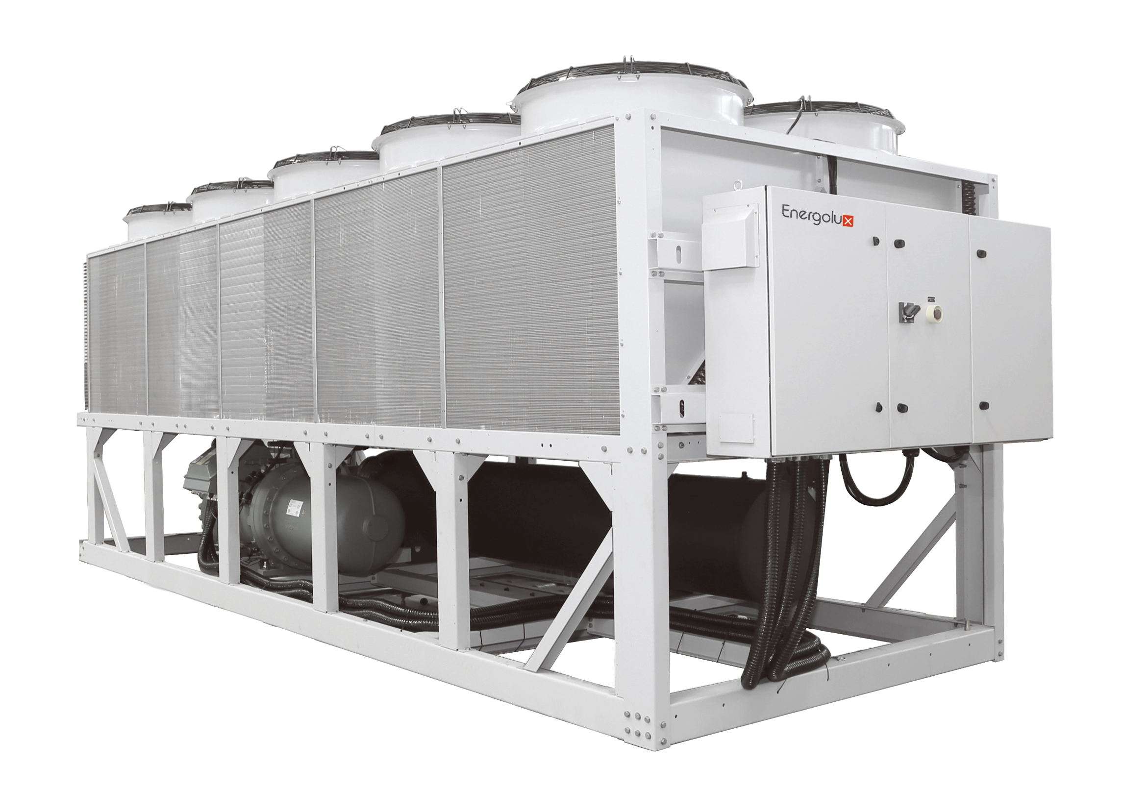 Модульный воздухоохлаждаемый чиллер Energolux  с винтовым компрессором SCAW-M1690VC